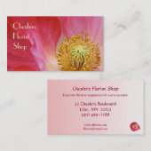 Poppy Florist Visitekaartje (Voorkant / Achterkant)