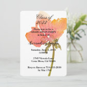 Poppy Flower Afstuderen uw foto Kaart (Staand voorkant)