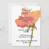 Poppy Flower Afstuderen uw foto Kaart (Voorkant)