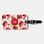 Poppy Flower Bagagelabel (Voorkant horizontaal)