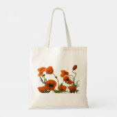 Poppy Flower Floral Weddings Bridesmaid Gift Girly Tote Bag (Achterkant)