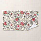 Poppy flower Garden Pattern Bad Handdoek (Handdoek)