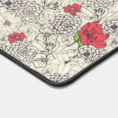 Poppy flower Garden Pattern Bureaumat (Hoek)