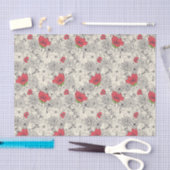 Poppy flower Garden Pattern Tissuepapier (Craft)
