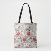 Poppy flower Garden Pattern Tote Bag (Voorkant)