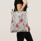 Poppy flower Garden Pattern Tote Bag (Dichtbij)