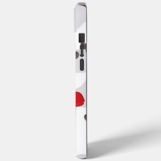 Poppy flower gift botanical pretty monogram Case-Mate iPhone case (Achterkant / Links)