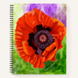 Poppy Flower Notitieboek