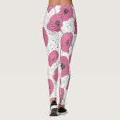 Poppy Flower Pattern leggings (Achterkant)