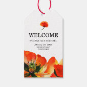 Poppy Flower Red Classic Suite Bruiloft Cadeaulabel (Voorkant)