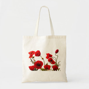 Poppy Flower Red Floral Weddenschap Bridesmaid Gif Tote Bag
