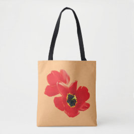 Poppy Flower Shirt, Poppy Shirt, Floral Shirt, Tote Bag