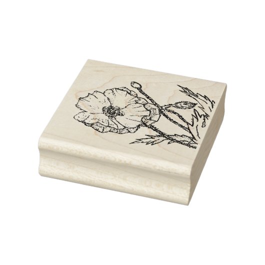 Poppy Flower voor al uw lente stempelprojecten Rubberstempel (Stempel)