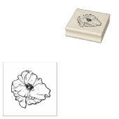Poppy Flower voor al uw lente stempelprojecten Rubberstempel (Gestempeld)