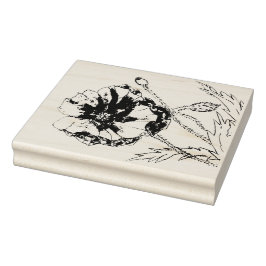 Poppy Flower voor al uw Spring Stamping Needs Rubberstempel