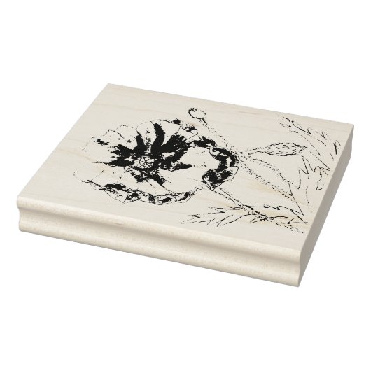 Poppy Flower voor al uw Spring Stamping Needs Rubberstempel (Stempel)