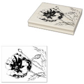 Poppy Flower voor al uw Spring Stamping Needs Rubberstempel (Gestempeld)