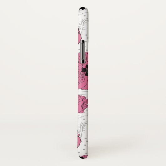 Poppy Flowers aangepaste monogram telefoongevallen Case-Mate iPhone Case (Achterkant / rechts)