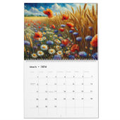 Poppy Flowers Art, Beautiful Meadows Natuur Kalender (Mar 2026)