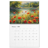 Poppy Flowers Art, Beautiful Meadows Natuur Kalender (Feb 2026)
