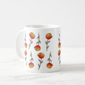 Poppy Flowers Art Pattern Mok (Voorkant links)