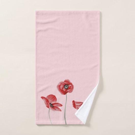 Poppy Flowers Bad Handdoek (Handdoek)