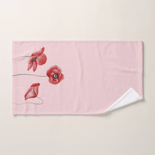 Poppy Flowers Bad Handdoek (Handdoek)