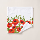 Poppy Flowers Bad Handdoek (Wasdoekje)