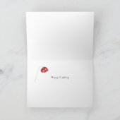 Poppy Flowers Bedankkaart (Binnen)