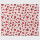Poppy Flowers Cadeaupapier (Vlak)