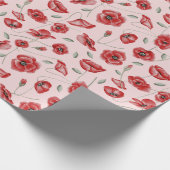 Poppy Flowers Cadeaupapier (Hoek)
