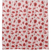Poppy Flowers Douchegordijn (Voorkant)