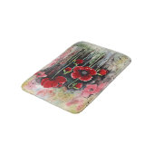 Poppy Flowers in Waterverf Bath Mat (Gekanteld)