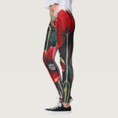 Poppy Flowers in Waterverf Leggings (Links)