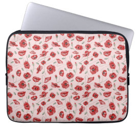 Poppy Flowers Laptop Sleeve