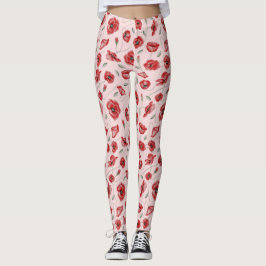 Poppy Flowers Leggings