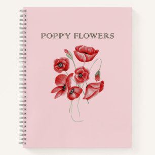 Poppy Flowers Notitieboek
