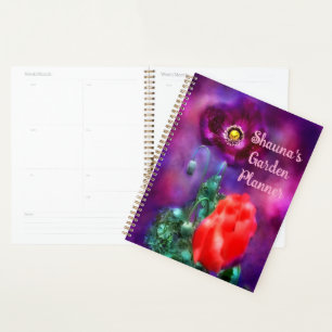 Poppy Flowers Paarse Coral Floral Garden Planner