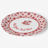 Poppy Flowers Papieren Bordje (Gekanteld)