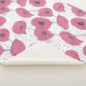 Poppy Flowers Patroondekens Sherpa Deken (3/4)