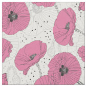 Poppy Flowers Patroonstructuur Stof (Close Up)