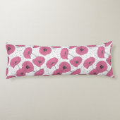 Poppy Flowers Pattern body kussens (Achterkant)