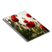 Poppy Flowers/Personalized Notitieboek (Rechterzijde)