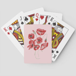 Poppy Flowers Pokerkaarten