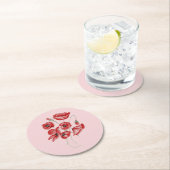 Poppy Flowers Ronde Kartonnen Onderzetter (Insitu)