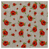 Poppy Flowers Stof (Close Up)