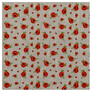 Poppy Flowers Stof