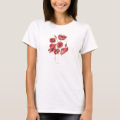 Poppy Flowers T-shirt (Voorkant)