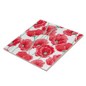 Poppy Flowers Tegel Tegeltje (Zijkant)