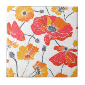 Poppy Flowers Tegel Tegeltje (Voorkant)